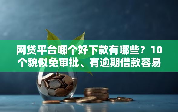 网贷平台哪个好下款有哪些？10个貌似免审批、有逾期借款容易通过的口子合集