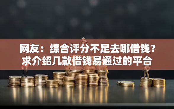 网友：综合评分不足去哪借钱？求介绍几款借钱易通过的平台