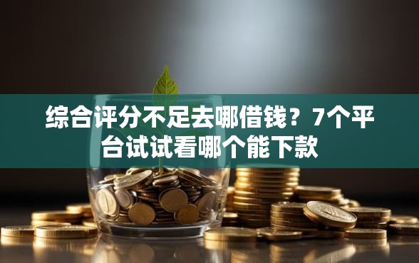 综合评分不足去哪借钱？7个平台试试看哪个能下款