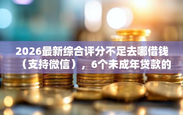 2026最新综合评分不足去哪借钱（支持微信），6个未成年贷款的平台无私分享