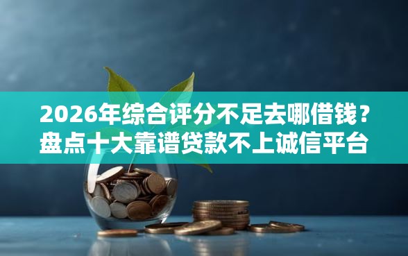2026年综合评分不足去哪借钱？盘点十大靠谱贷款不上诚信平台的软件