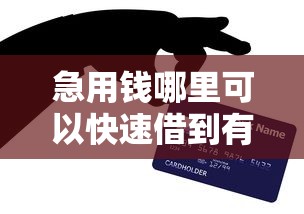 急用钱哪里可以快速借到有哪些？5个网上正规贷款平台推荐给你