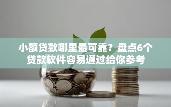 小额贷款哪里最可靠？盘点6个贷款软件容易通过给你参考