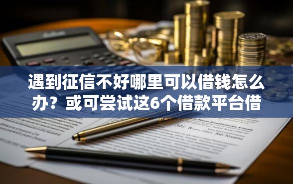 遇到征信不好哪里可以借钱怎么办？或可尝试这6个借款平台借钱