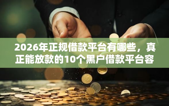 2026年正规借款平台有哪些，真正能放款的10个黑户借款平台容易通过审核推荐