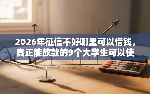 2026年征信不好哪里可以借钱，真正能放款的9个大学生可以使用的口子推荐
