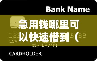 急用钱哪里可以快速借到（最新发布！）8个有借款平台可以贷款