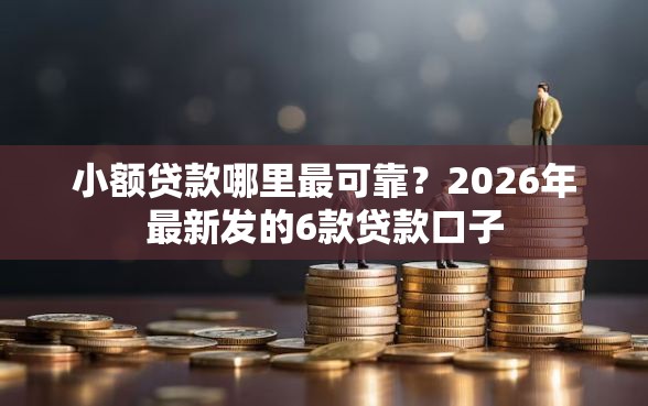 小额贷款哪里最可靠？2026年最新发的6款贷款口子