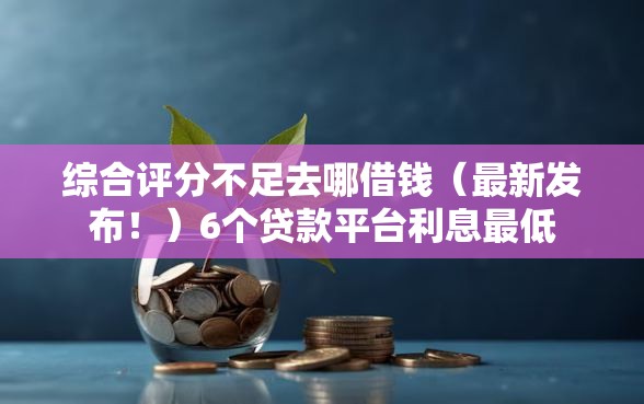 综合评分不足去哪借钱（最新发布！）6个贷款平台利息最低