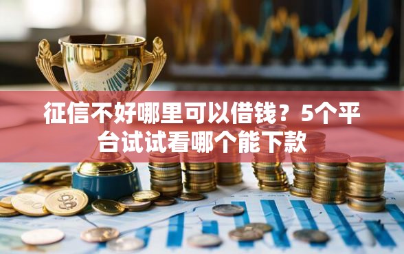 征信不好哪里可以借钱？5个平台试试看哪个能下款