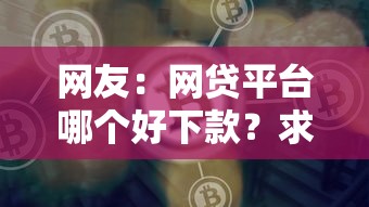 网友：网贷平台哪个好下款？求介绍几款平台贷款好用