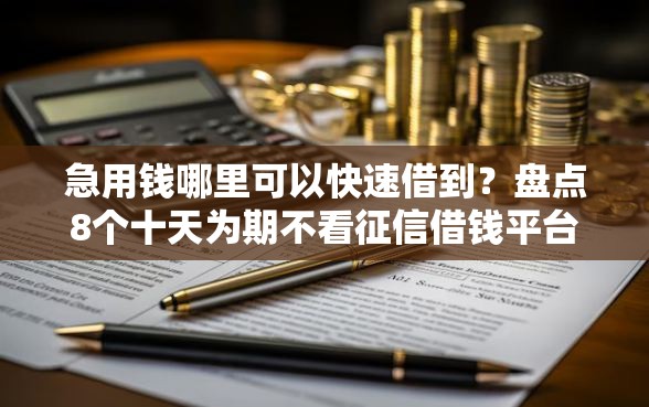 急用钱哪里可以快速借到？盘点8个十天为期不看征信借钱平台给你参考