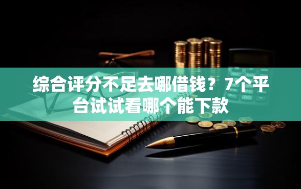 综合评分不足去哪借钱？7个平台试试看哪个能下款