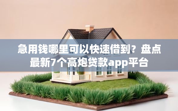 急用钱哪里可以快速借到？盘点最新7个高炮贷款app平台