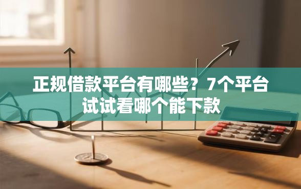 正规借款平台有哪些？7个平台试试看哪个能下款