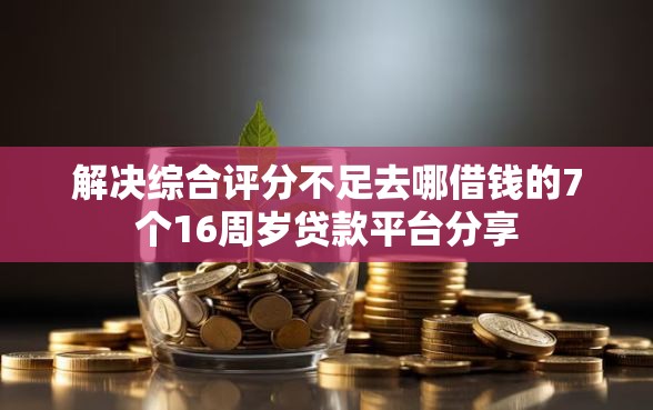 解决综合评分不足去哪借钱的7个16周岁贷款平台分享