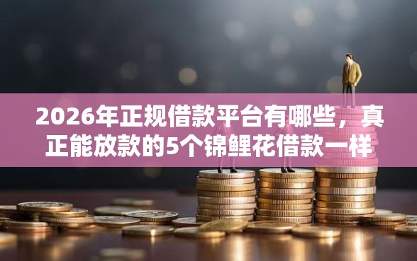2026年正规借款平台有哪些，真正能放款的5个锦鲤花借款一样的平台推荐