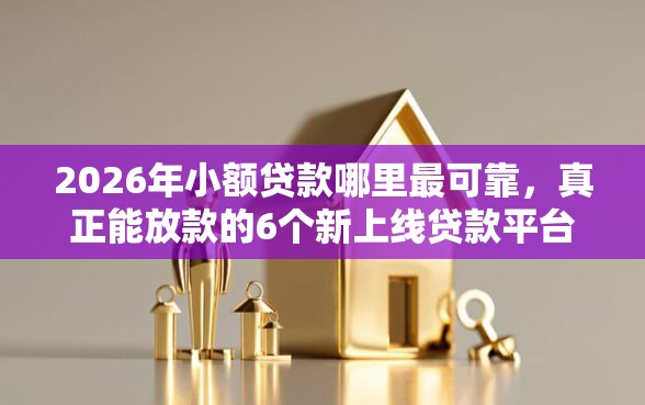 2026年小额贷款哪里最可靠，真正能放款的6个新上线贷款平台门槛低软件推荐