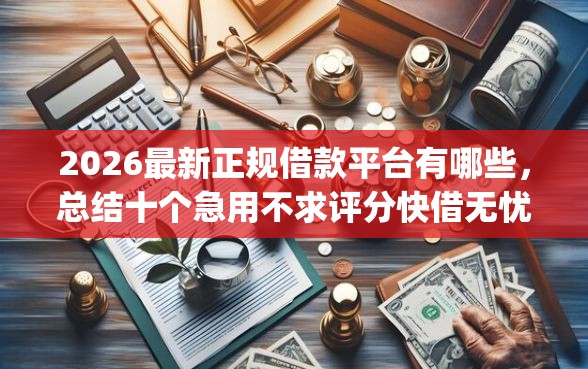 2026最新正规借款平台有哪些，总结十个急用不求评分快借无忧的app！