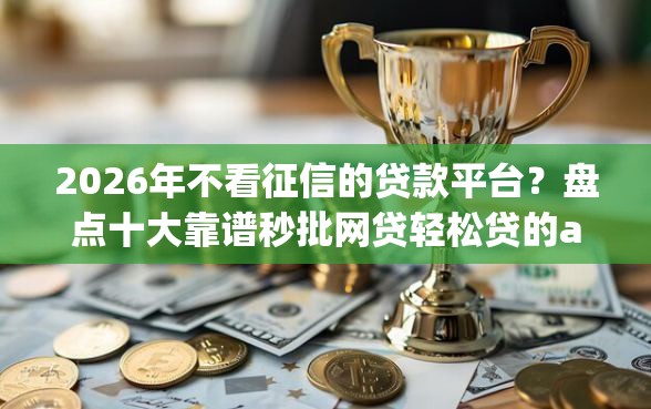 2026年不看征信的贷款平台？盘点十大靠谱秒批网贷轻松贷的app