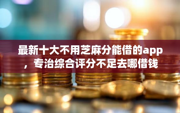 最新十大不用芝麻分能借的app，专治综合评分不足去哪借钱
