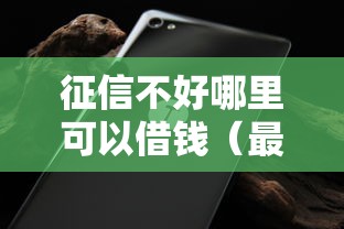 征信不好哪里可以借钱（最新发布！）8个不看征信无视黑白百分百下款口子