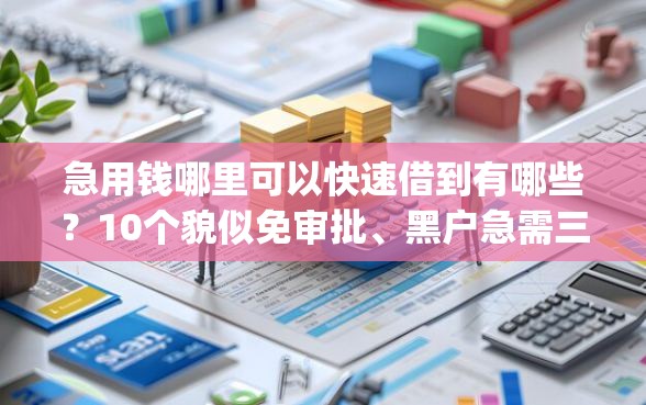 急用钱哪里可以快速借到有哪些？10个貌似免审批、黑户急需三万秒到的的app合集