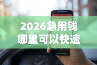 2026急用钱哪里可以快速借到，差5000元就选这8个平台