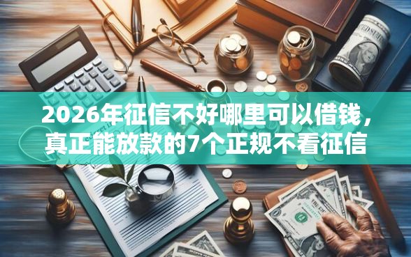 2026年征信不好哪里可以借钱，真正能放款的7个正规不看征信的小额贷款口子推荐