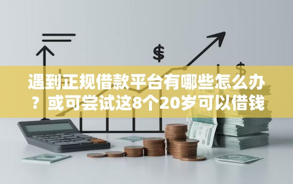 遇到正规借款平台有哪些怎么办？或可尝试这8个20岁可以借钱平台不查征信的口子