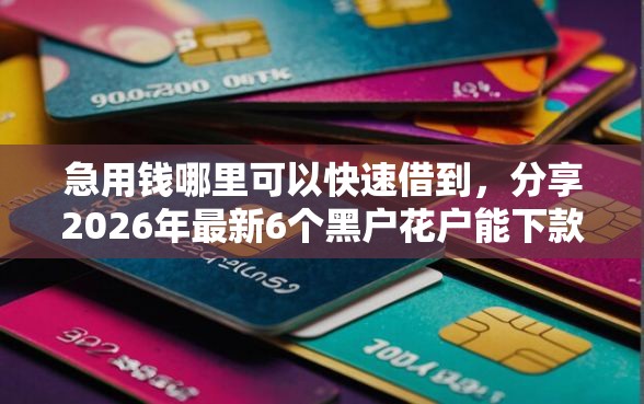 急用钱哪里可以快速借到，分享2026年最新6个黑户花户能下款的平台