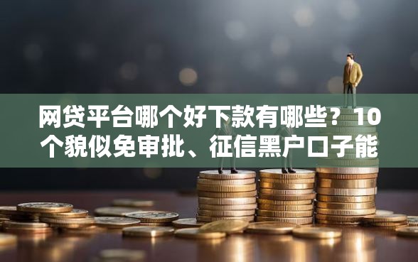 网贷平台哪个好下款有哪些？10个貌似免审批、征信黑户口子能贷款合集