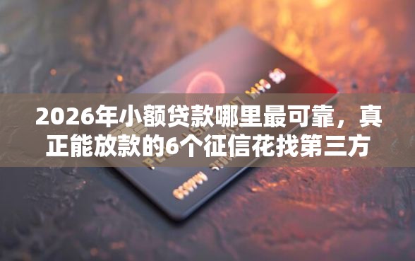 2026年小额贷款哪里最可靠，真正能放款的6个征信花找第三方担保贷款平台推荐