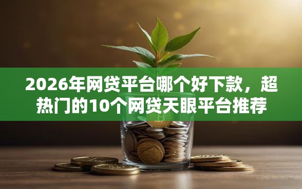 2026年网贷平台哪个好下款，超热门的10个网贷天眼平台推荐