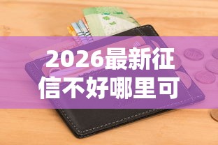 2026最新征信不好哪里可以借钱（支持支付宝），8个黑户可以借款的软件无私分享