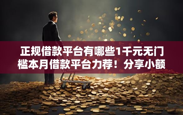 正规借款平台有哪些1千元无门槛本月借款平台力荐！分享小额网贷口子1千元无门槛借款