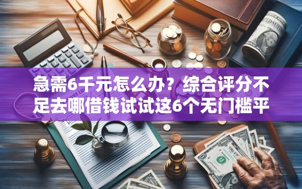急需6千元怎么办？综合评分不足去哪借钱试试这6个无门槛平台