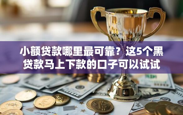 小额贷款哪里最可靠？这5个黑贷款马上下款的口子可以试试