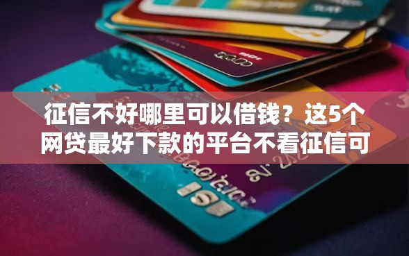 征信不好哪里可以借钱？这5个网贷最好下款的平台不看征信可以试试