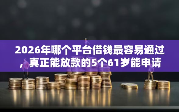 2026年哪个平台借钱最容易通过，真正能放款的5个61岁能申请那些网贷平台推荐
