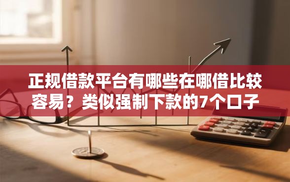 正规借款平台有哪些在哪借比较容易？类似强制下款的7个口子参考