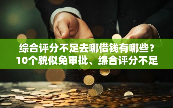 综合评分不足去哪借钱有哪些？10个貌似免审批、综合评分不足也能借钱的平台合集