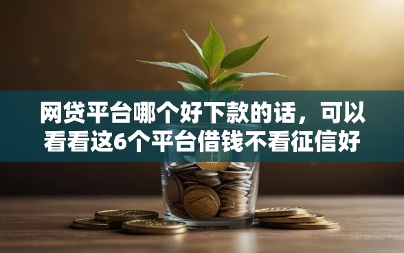 网贷平台哪个好下款的话，可以看看这6个平台借钱不看征信好下款的