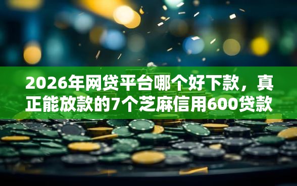 2026年网贷平台哪个好下款，真正能放款的7个芝麻信用600贷款口子推荐