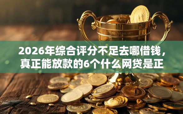 2026年综合评分不足去哪借钱，真正能放款的6个什么网贷是正规平台推荐