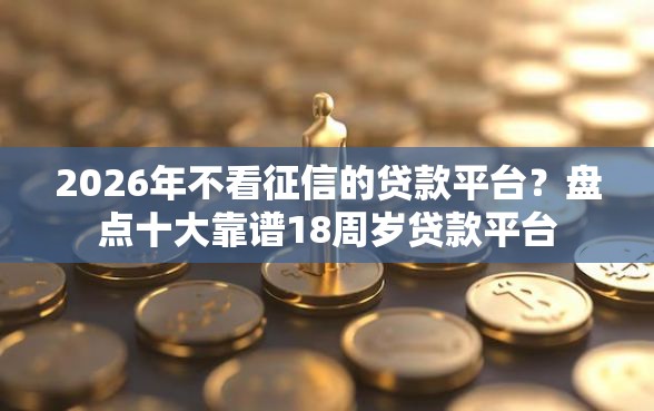 2026年不看征信的贷款平台？盘点十大靠谱18周岁贷款平台