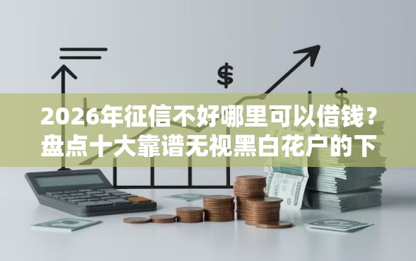 2026年征信不好哪里可以借钱？盘点十大靠谱无视黑白花户的下款口子