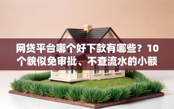 网贷平台哪个好下款有哪些？10个貌似免审批、不查流水的小额度贷款app合集