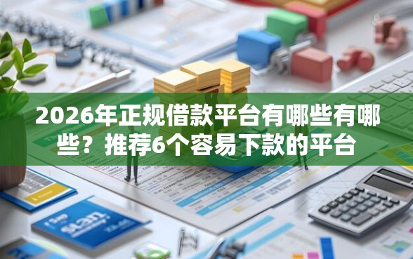 2026年正规借款平台有哪些有哪些？推荐6个容易下款的平台