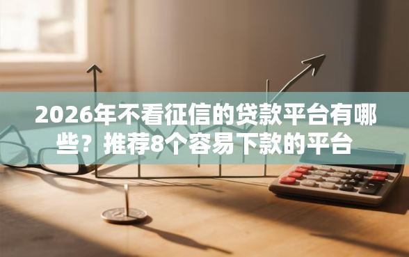 2026年不看征信的贷款平台有哪些？推荐8个容易下款的平台